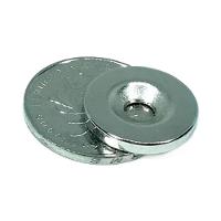 Kit Com 5 Peças ímã De Neodímio 20x3mm N35 Disco Com Furo - 3