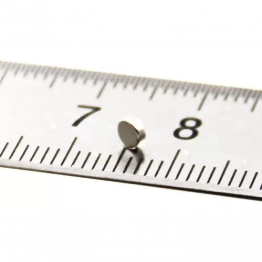 Kit Com 100 Peças ímã De Neodímio 3x1mm Super Forte N35 Redondo - 2