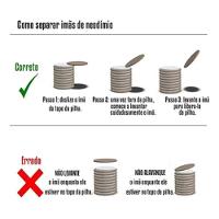 Kit Com 20 Peças ímã De Neodímio 10x4mm N35 Super Forte