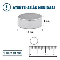 Kit Com 20 Peças ímã De Neodímio 10x4mm N35 Super Forte - 5
