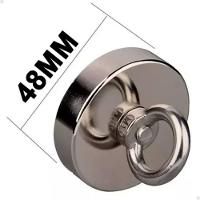 Imã Neodímio Pesca Magnética 48mm 80 Kg Tração 10m Corda - 6