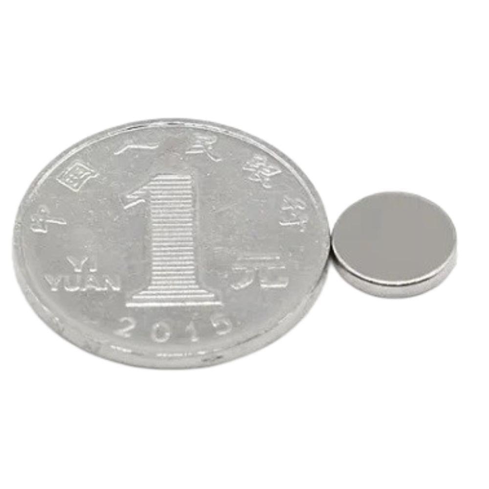 Kit 10 ímãs De Neodímio Redondos N35 10x2mm Super Forte - 2