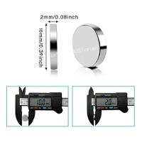 Kit 10 ímãs De Neodímio Redondos N35 10x2mm Super Forte