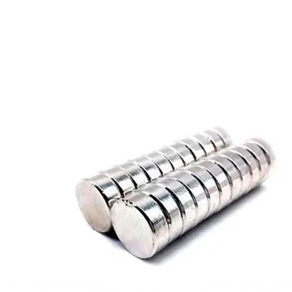 Kit Com 10 ímãs De Neodímio Disco N35 15x5mm Super Forte - 1