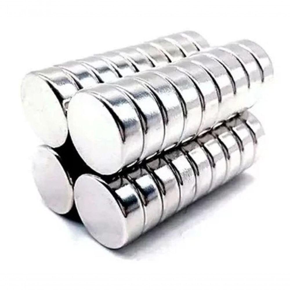 Kit Com 10 ímãs De Neodímio Disco N35 15x5mm Super Forte - 2
