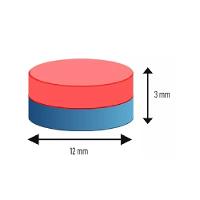 Kit Com 10 ímãs De Neodímio 12x3mm Disco Super Forte - 3