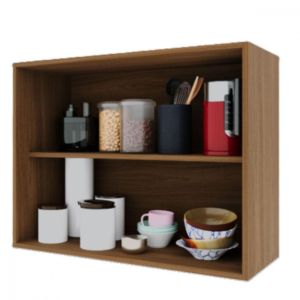 Armário Cozinha Paris Com 2 Portas Indekes Freijó - 2