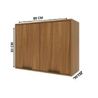 Armário Cozinha Paris Com 2 Portas Indekes Freijó - 3