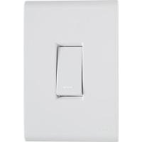 Conjunto 4x2 Com 1 Interruptor Simples Liz 10a 250v Branco - Tramontina - 1