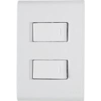 Conjunto 4 X 2 Com 2 Interruptores Simples Liz 10a 250v Branco - Tramontina - 1