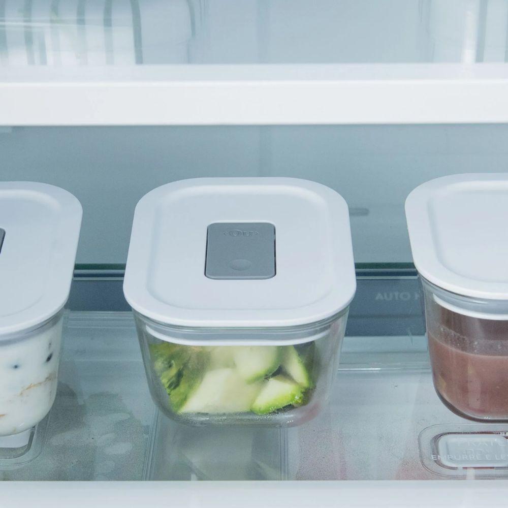 Pote Vidro Hermético Fresh Lock Preto 370ml - 5