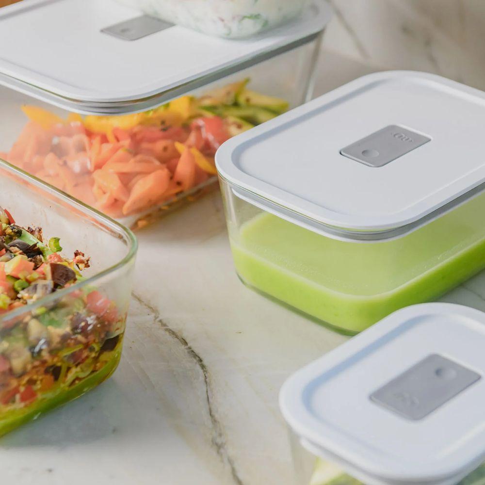 Pote Vidro Hermético Fresh Lock Preto 370ml - 6