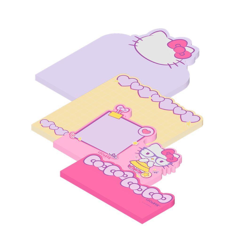 Bloco Adesivo Camadas Hello Kitty 4 Unidades Leoarte - 1