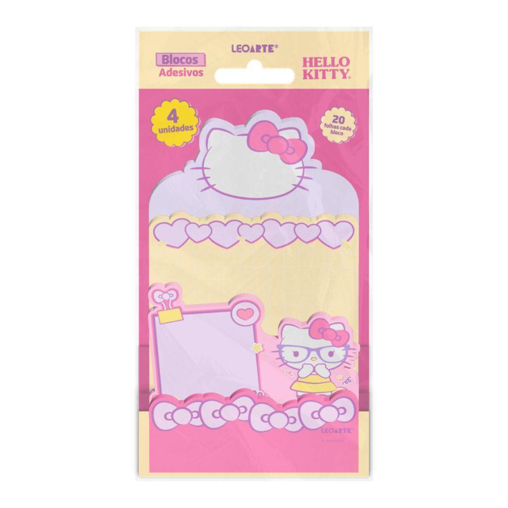 Bloco Adesivo Camadas Hello Kitty 4 Unidades Leoarte - 6