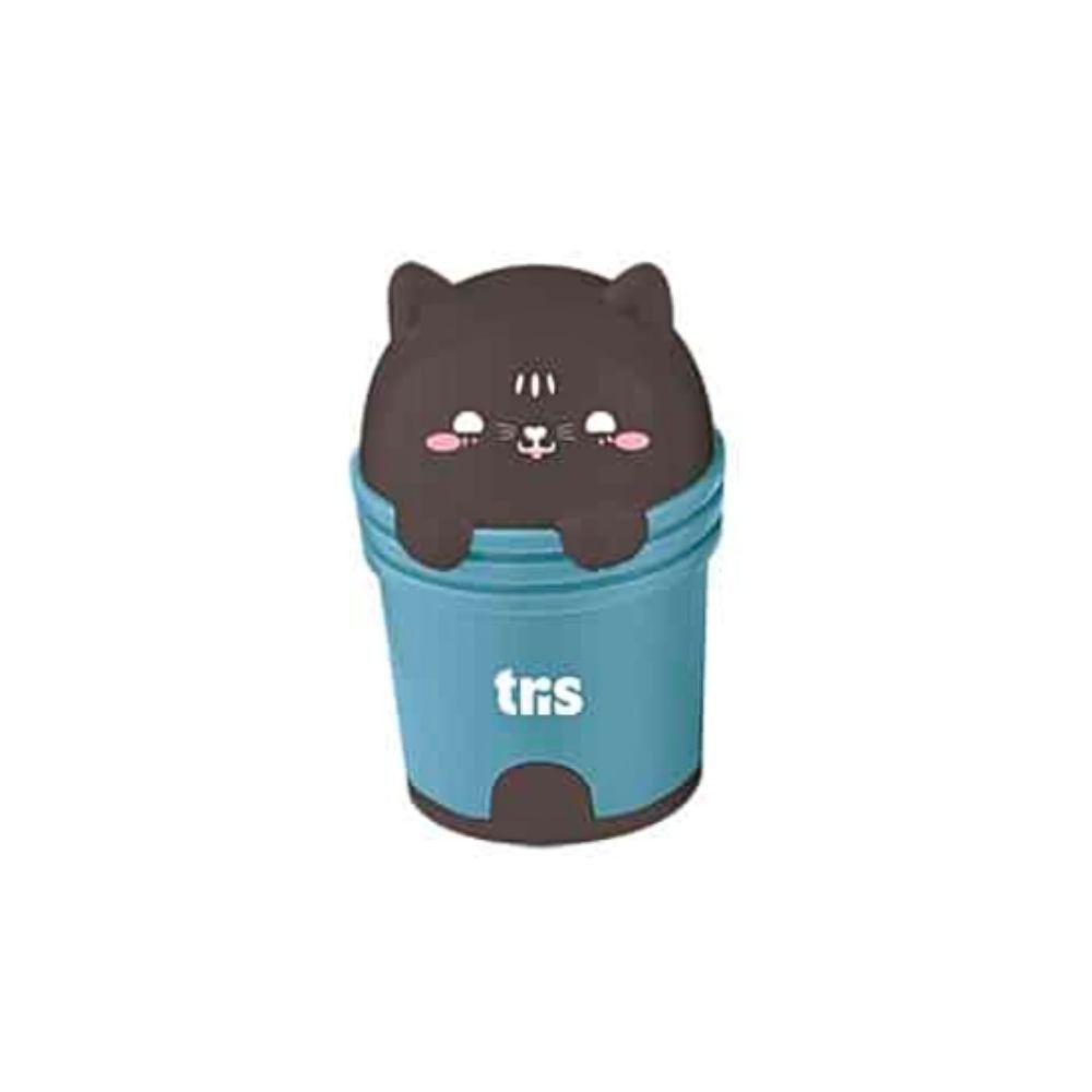 Apontador Duplo Com Borracha Kitty Gato Tris Verde - 1