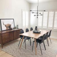 Kit Com 2 Cadeiras Miami Com Assento Polipropileno Fratini Preto