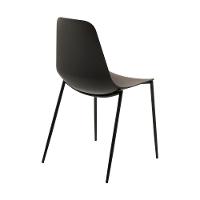 Kit 4 Cadeiras Miami Com Assento Em Polipropileno Fratini Preto - 5