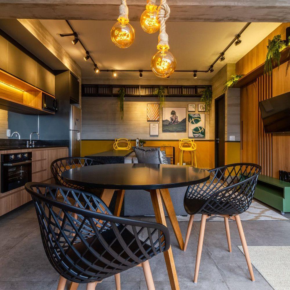 Kit 2 Cadeiras Monaco Com Assento Em Polipropileno Fratini Preto - 3