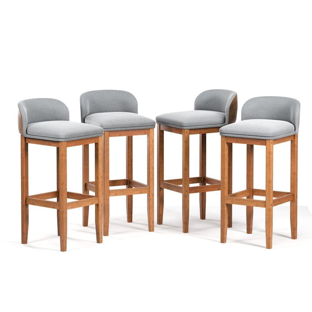 Kit 4 Banquetas Balcão Bar Ilha Design Resistente Onix - 4