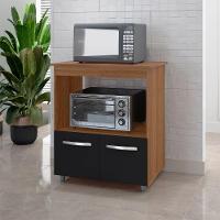 Balcão Multiuso Com Tampo 83 Cm 2p Angela Mobbs Savana Preto - 3