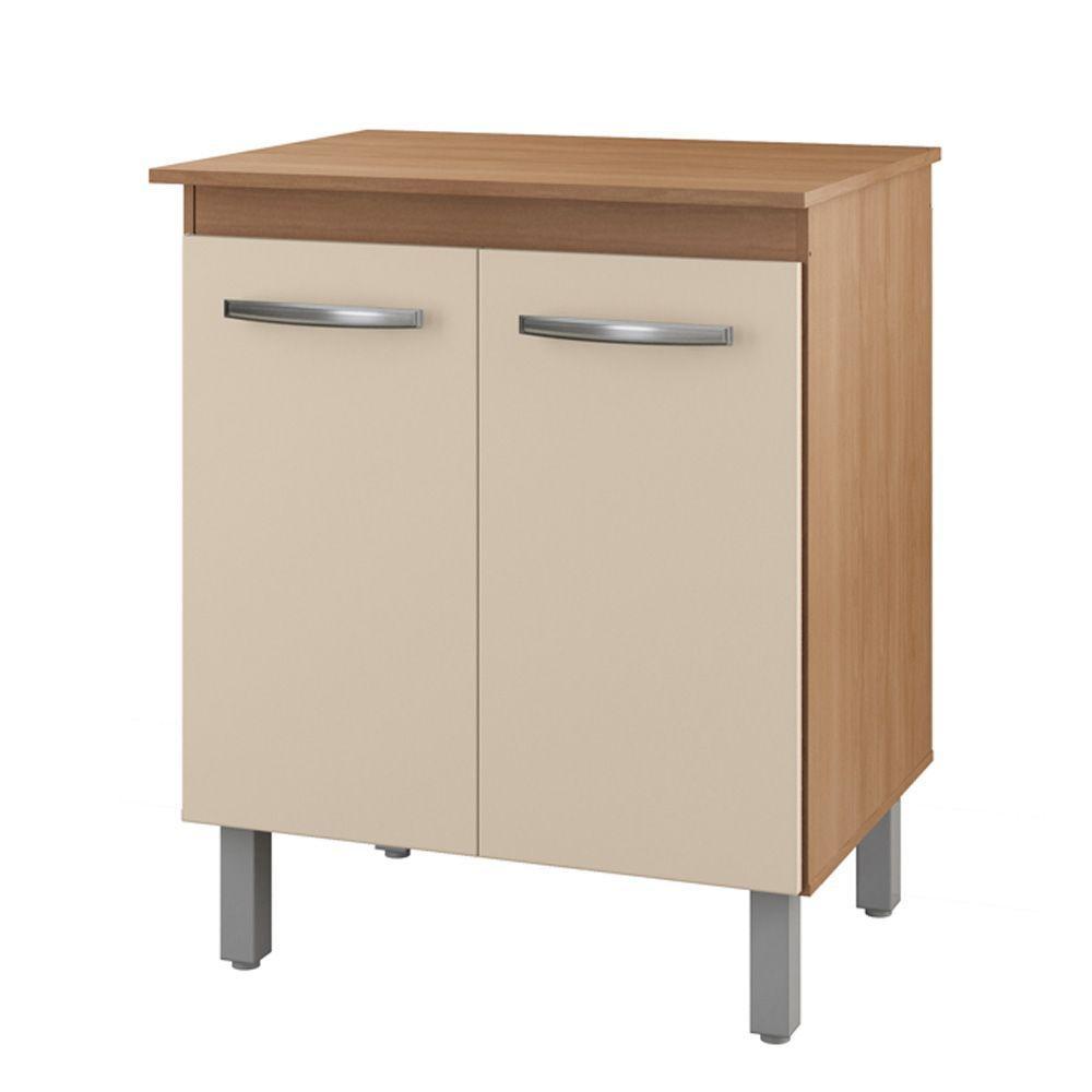 Balcão Multiuso Com Tampo 70 Cm 2p Serena Savana Off White Mobbs - 1