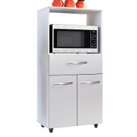 Balcão Multiuso Com Nicho 2p 1g Luna Branco Mobbs - 1