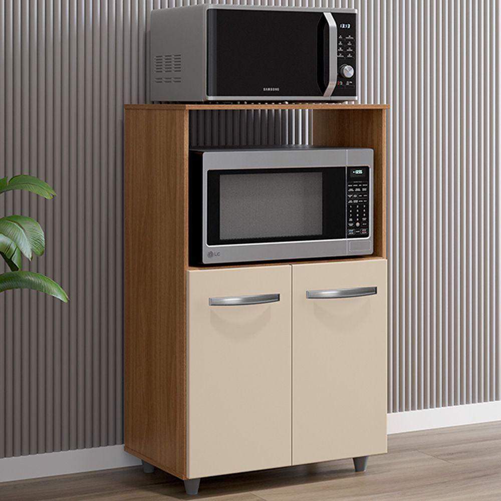 Balcão Multiuso Com Nicho Tais Savana Off White Mobbs - 3