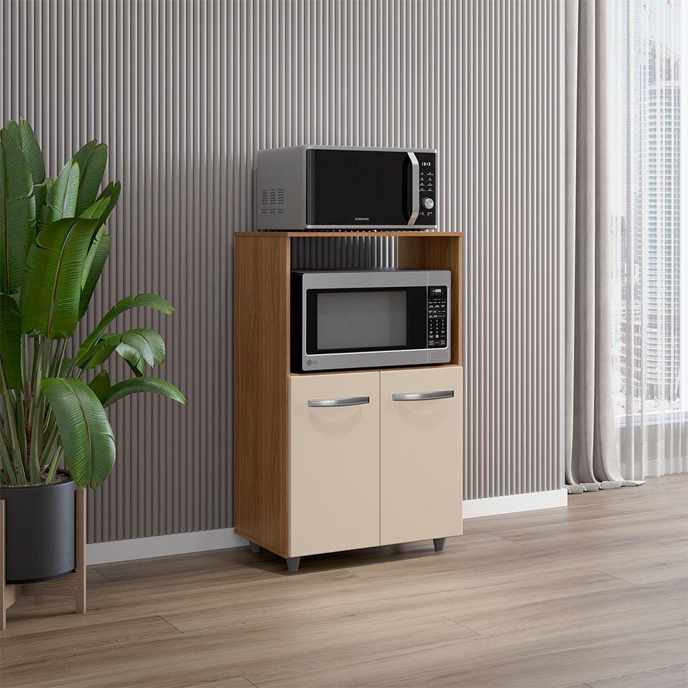 Balcão Multiuso Com Nicho Tais Savana Off White Mobbs - 5