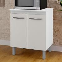 Balcão Multiuso Com Tampo 70 Cm 2p Serena Branco Mobbs - 2