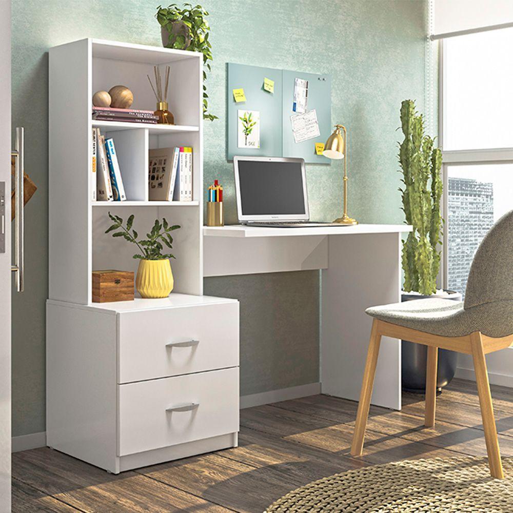 Escrivaninha Cristal Branco Plla - 4