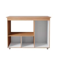 Balcão Multiuso Com Tampo 83 Cm 3p Liza Savana Off White Mobbs