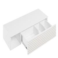 Penteadeira Suspensa Joy Com Espelho Branco Plla