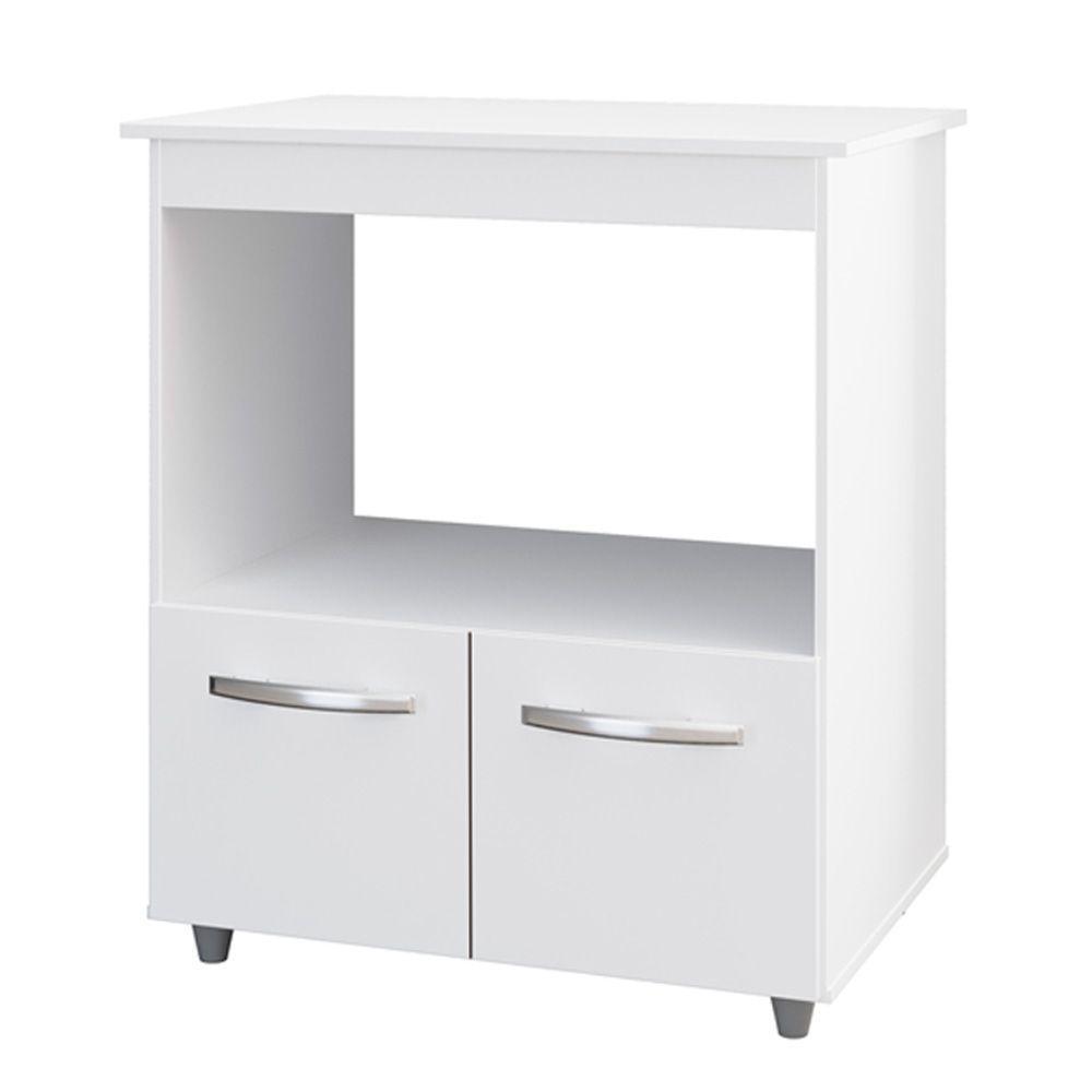 Balcao Multiuso Com Tampo 83 Cm 2p Angela Branco Mobbs - 1