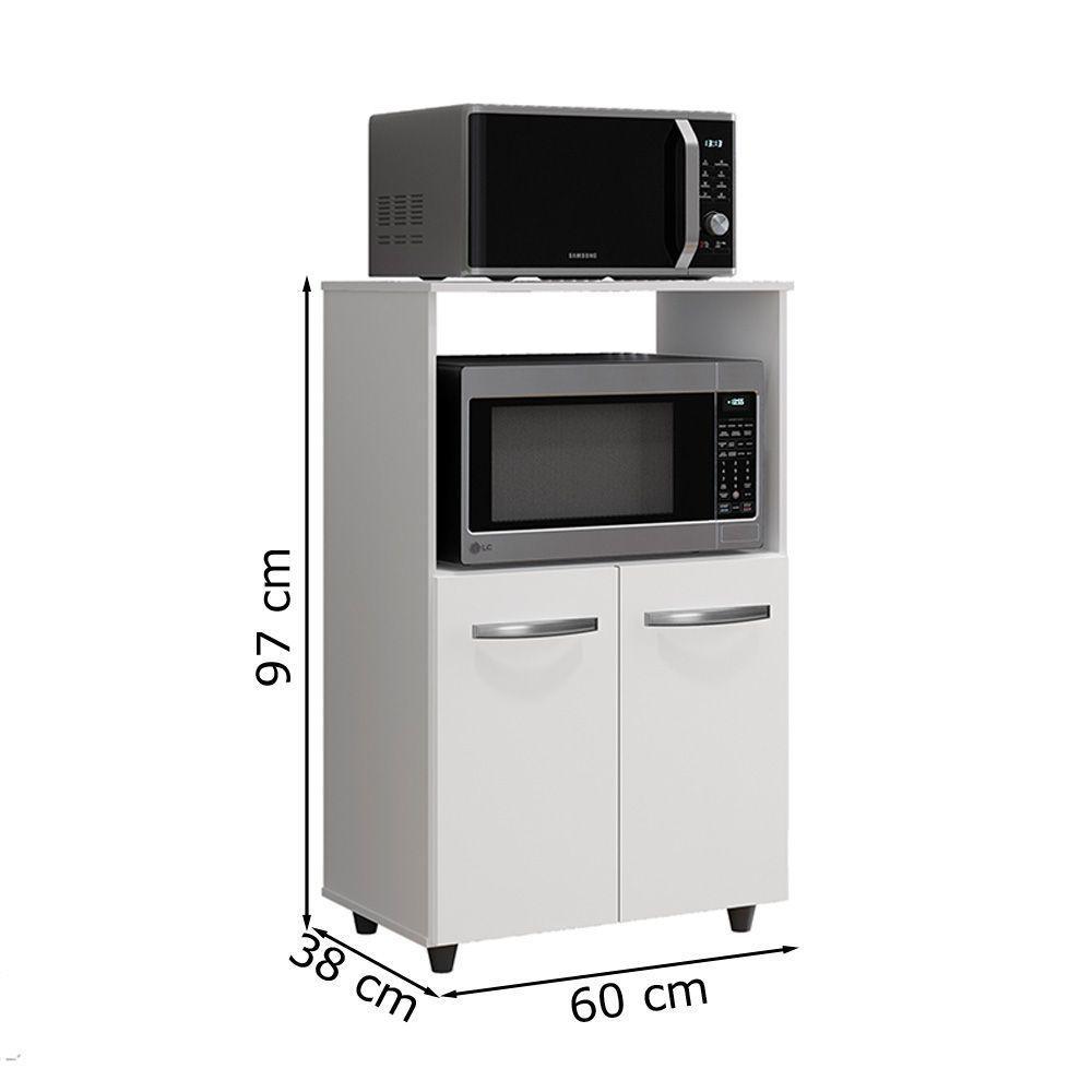 Balcao Multiuso Com Nicho Tais Branco Mobbs - 4