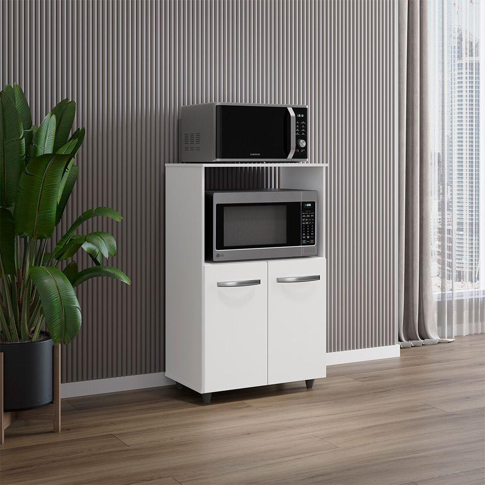 Balcao Multiuso Com Nicho Tais Branco Mobbs - 5