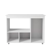 Balcao Multiuso Com Tampo 83 Cm 3p Liza Branco Mobbs