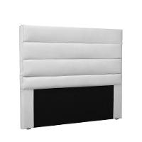 Cabeceira La Italiana Para Cama Box Solteiro 90 Cm Corino Branco - D'rossi - 1