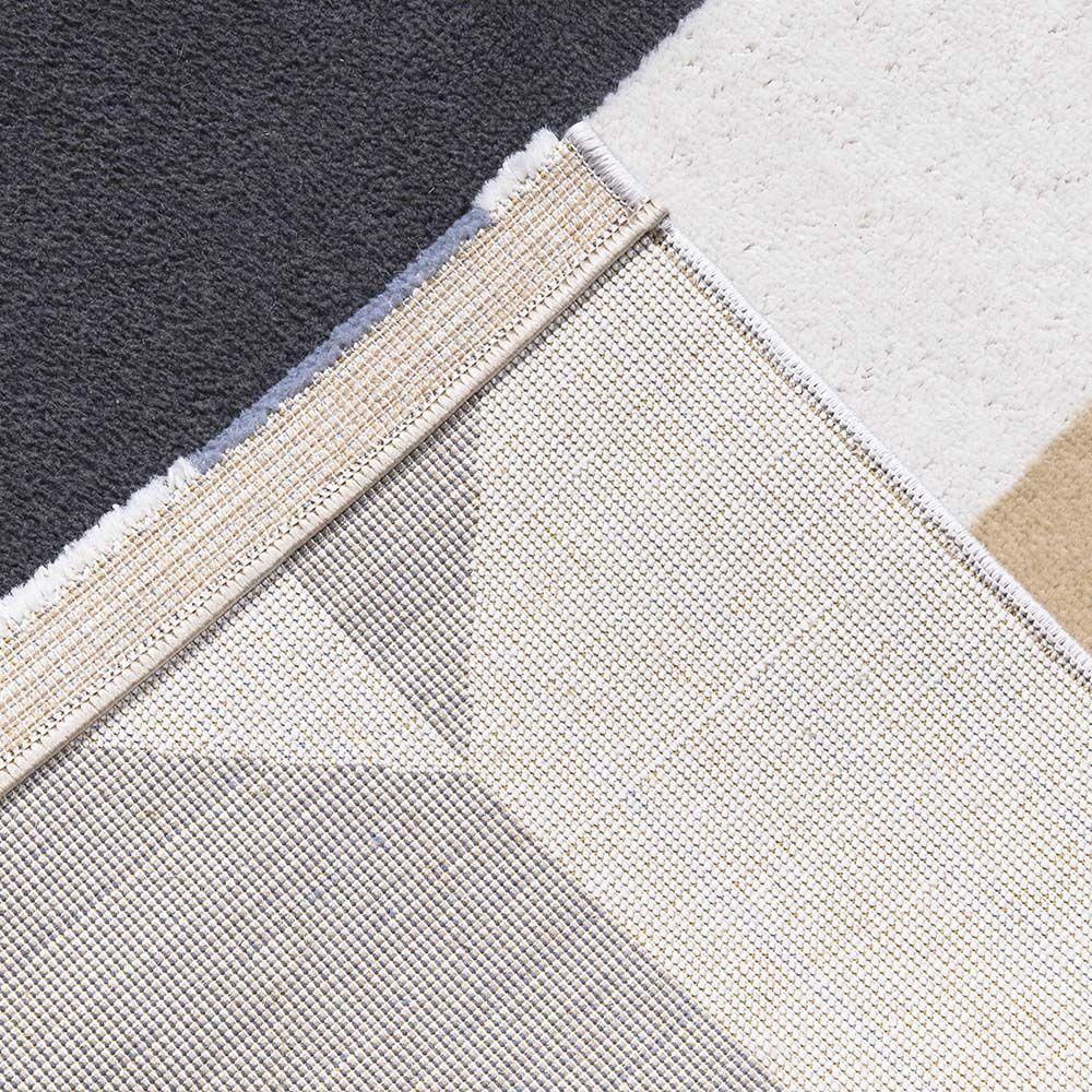 Tapete Para Sala Nilo 02 Azul E Bege 3,00x4,00m - Edantex - 3