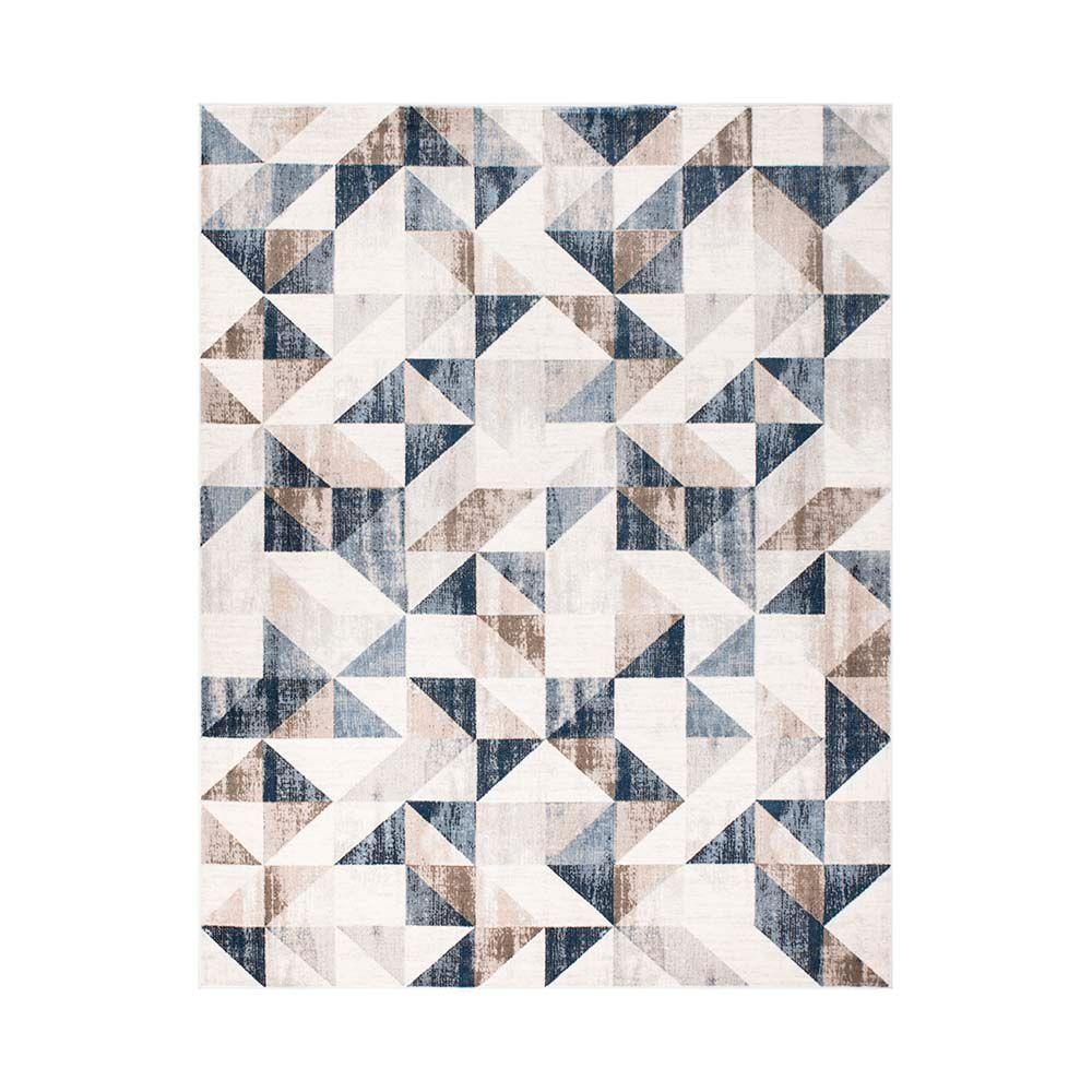 Tapete Para Sala Condor 04 Azul-cinza 3,00x4,00m - Edantex - 1