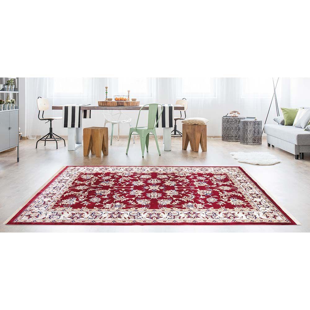 Tapete Para Sala Belga Bruxelas 6 Vermelho 1,40x2,00m - 2