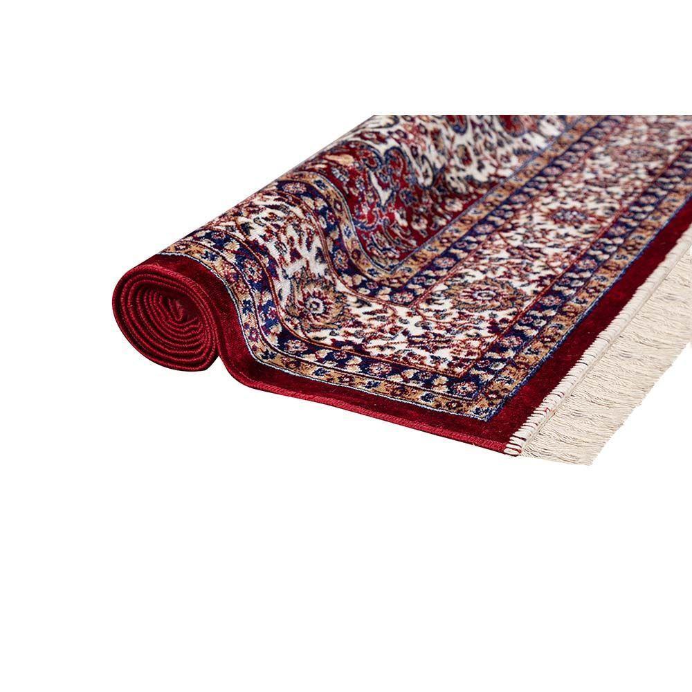 Tapete Para Sala Belga Bruxelas 3 Vermelho 1,00x1,40m - 3