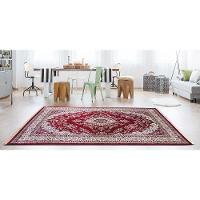 Tapete Para Sala Belga Bruxelas 3 Vermelho 1,00x1,40m - 2