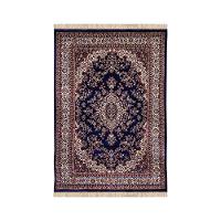 Tapete Para Sala Belga Bruxelas 7 Azul 1,00x1,40m - Edantex - 1