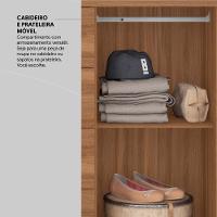 Cômoda 4 Gavetas 1 Porta Com Rodizios Flora Amêndola Touch - 7