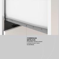 Cômoda 4 Gavetas 1 Porta Com Rodizios Montevidéu Branco rosa branco - 10