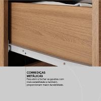 Cômoda 4 Gavetas 1 Porta Com Rodizios Montevidéu Amêndola Touch - 7