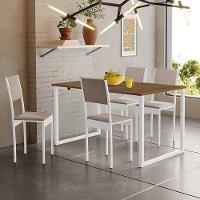 Conjunto De Mesa De Jantar Com 4 Cadeiras Klm Store Imbuia/ Branco - 3