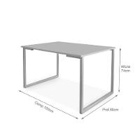 Mesa De Jantar Para 4 Lugares Em Mdf 20mm Klm Store Bronze Com Imbuia - 2
