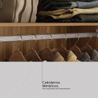 Guarda Roupa Casal 4 Portas Vidro Reflecta E 4 Gavetas Laredo Amêndola-nude Prime Tx - 7