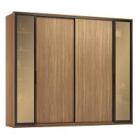 Guarda Roupa Casal 4 Portas Vidro Reflecta E 4 Gavetas Laredo Amêndola-nude Prime Tx - 10